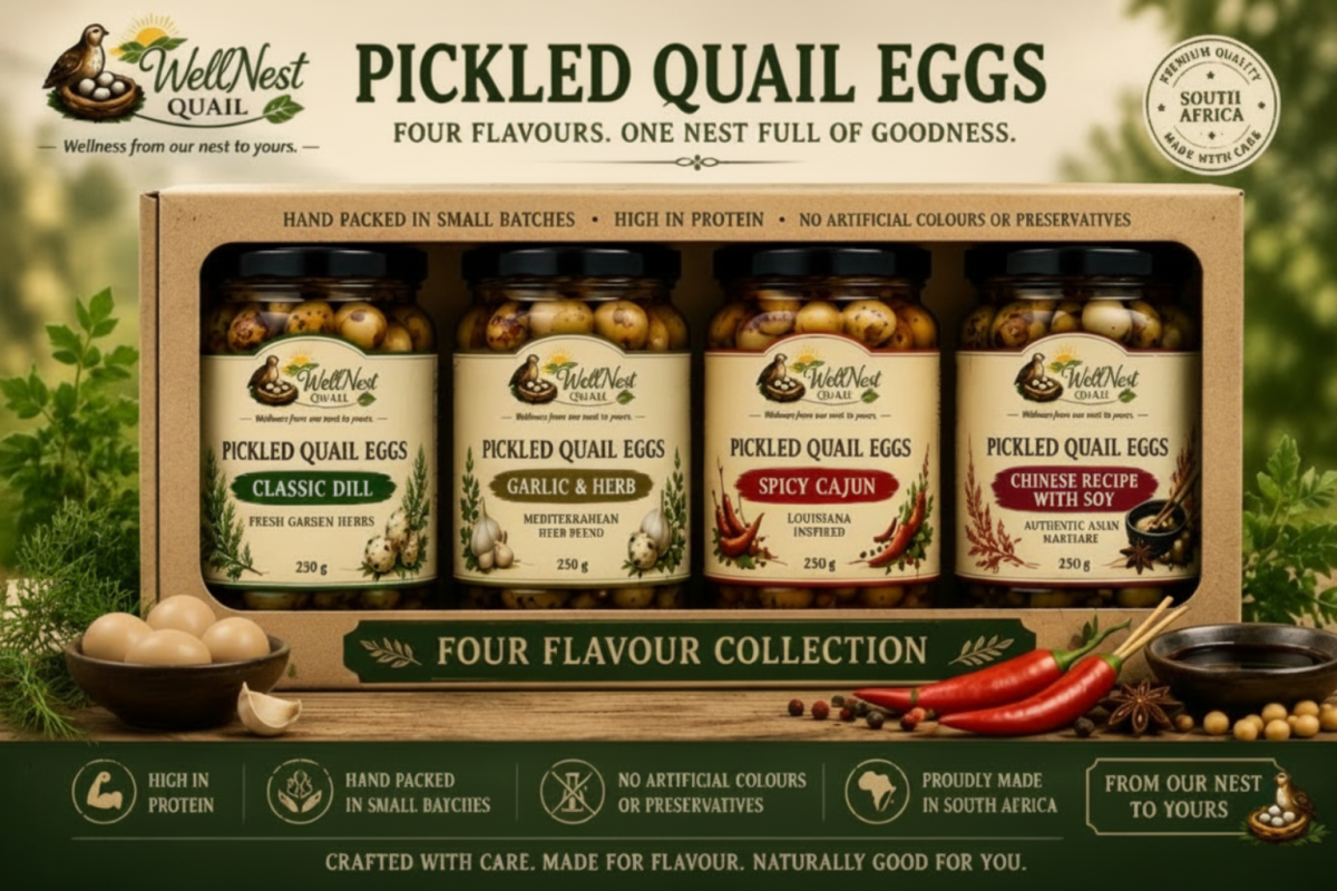 Pickled Quail Eggs - Gift Pack 4 Flavours