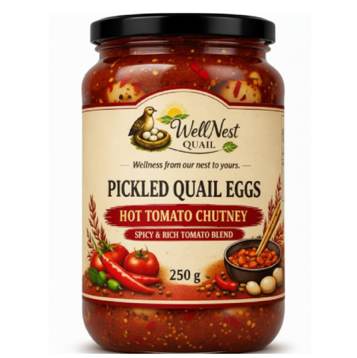 Quail Eggs in Hot Tomato Chutney